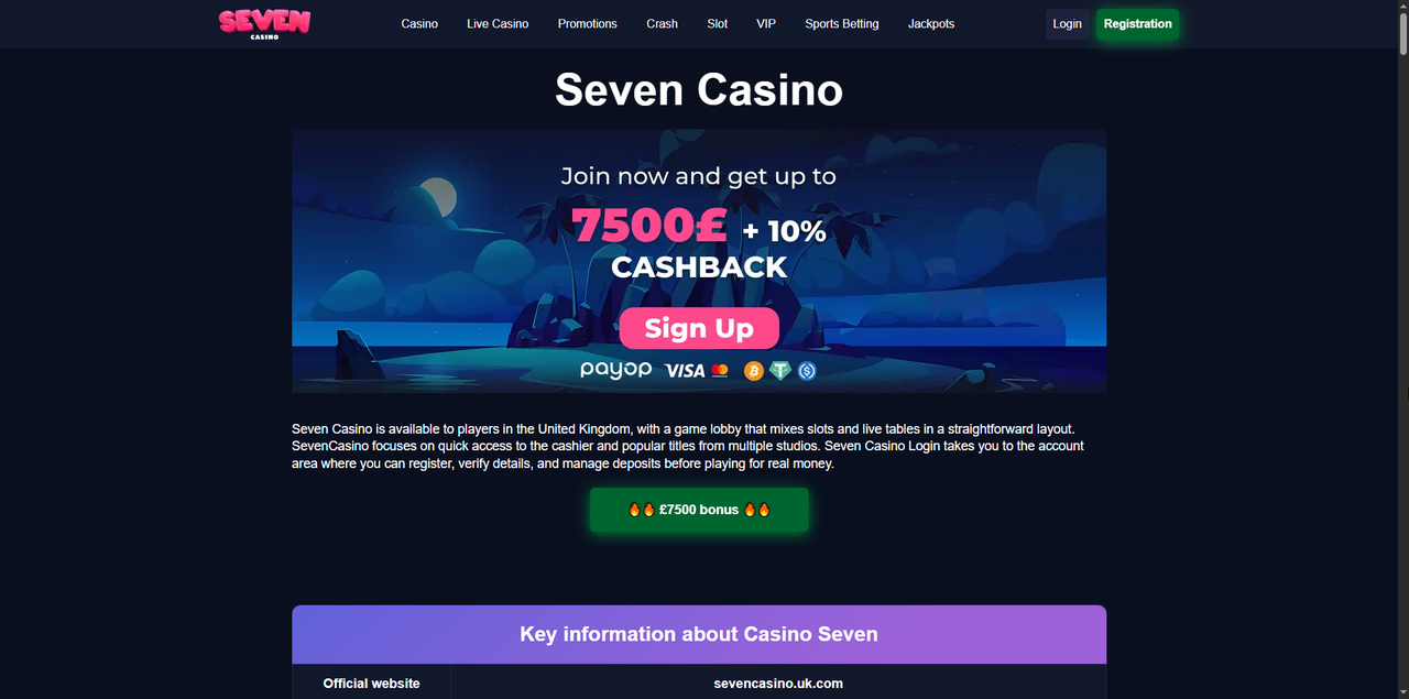 Seven Casino – Moderne Spielplattform für DACH-Region 2026 Casino